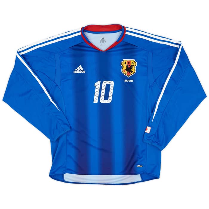 2004-06 Japan Authentic Home L/S Shirt Nakamura #10 - 6/10 - (L)
