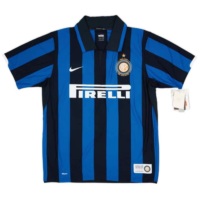 2007-08 Inter Milan Centenary Home Shirt Samuel #25 (L)