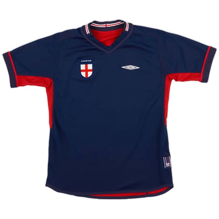 2002-04 England Away Shirt - 8/10 - (M.Boys)