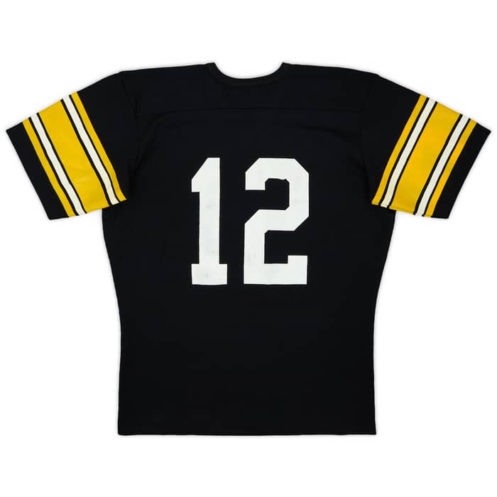 1970s Pittsburgh Steelers Bradshaw #12 Rawlings Home Jersey - 7/10 - (L)