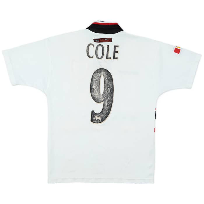 1997-99 Manchester United Away Shirt Cole #9 - 5/10 - (M.Boys)
