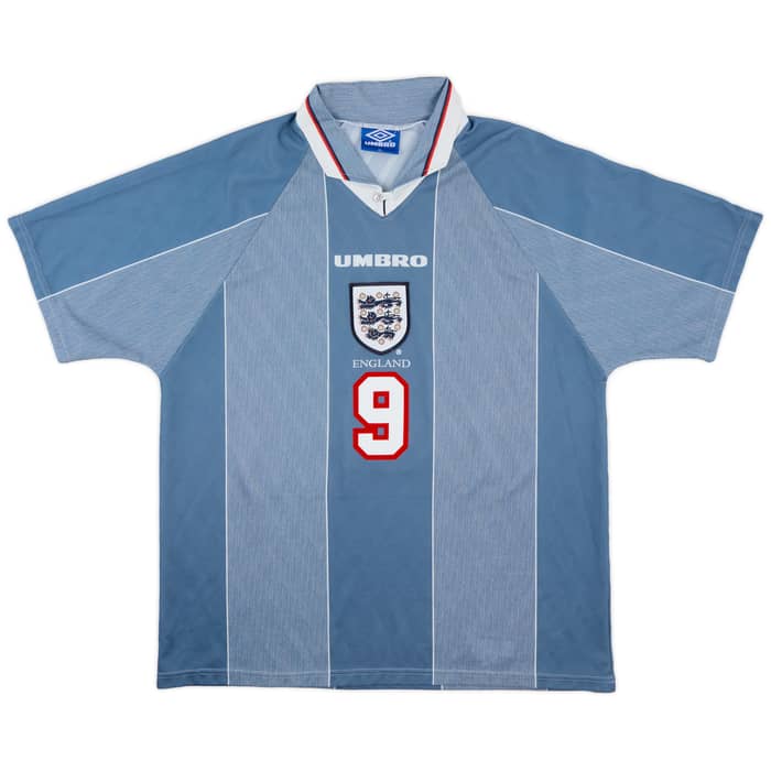 1996-97 England Away Shirt Shearer #9 - 9/10 - (XL)