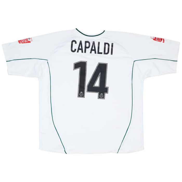 2004-05 Plymouth Match Worn Away Shirt Capaldi #14