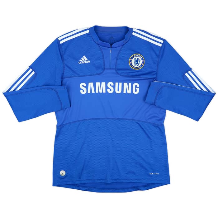 2009-10 Chelsea Home L/S Shirt Drogba #11 - 8/10 - (L)