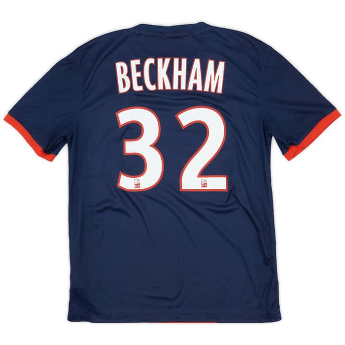 2013-14 Paris Saint-Germain Home Shirt Beckham #32 - 5/10 - (M)