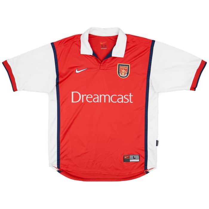 1999-00 Arsenal Home Shirt Henry #14 - 6/10 - (L)