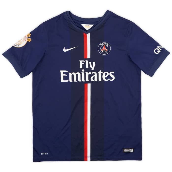 2014-15 Paris Saint-Germain Home Shirt Ibrahimovic #10 - 7/10 - (XL.Boys)