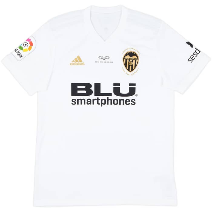 2018-19 Valencia Centenary Home Shirt - 7/10 - (M)