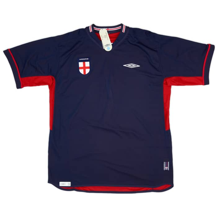 2002-04 England Away Shirt Beckham #7 (XL)