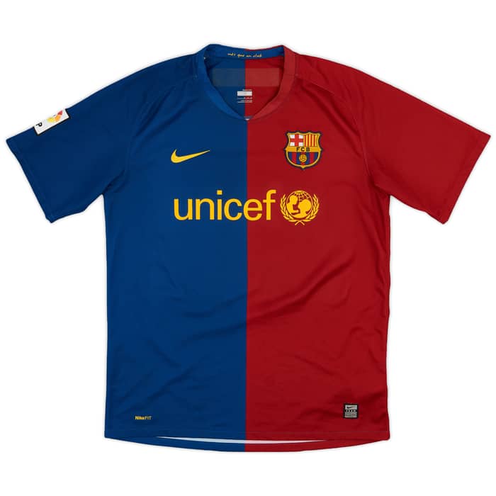 2008-09 Barcelona Home Shirt Messi #10 - 9/10 - (M)