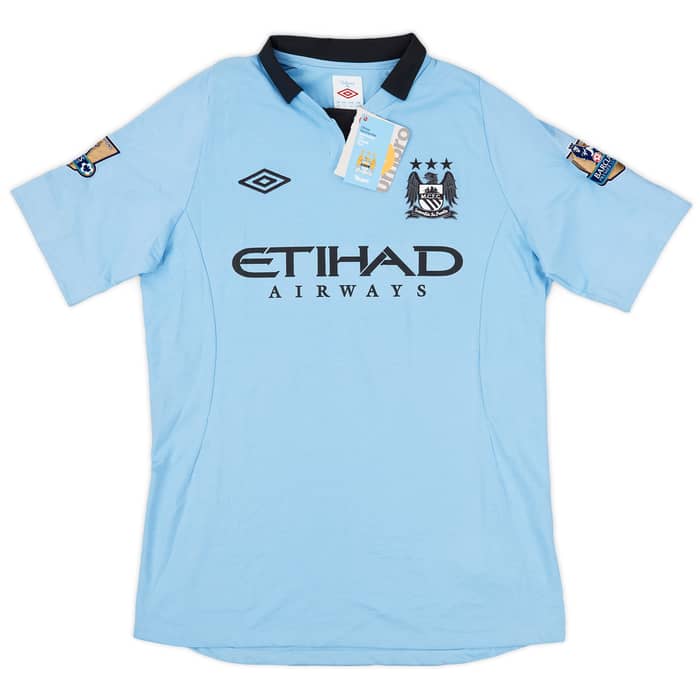 2012-13 Manchester City Home Shirt Kompany #4 (M)