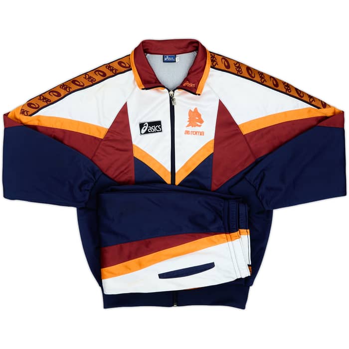 1994-95 Roma Asics Full Tracksuit - 8/10 - (M)