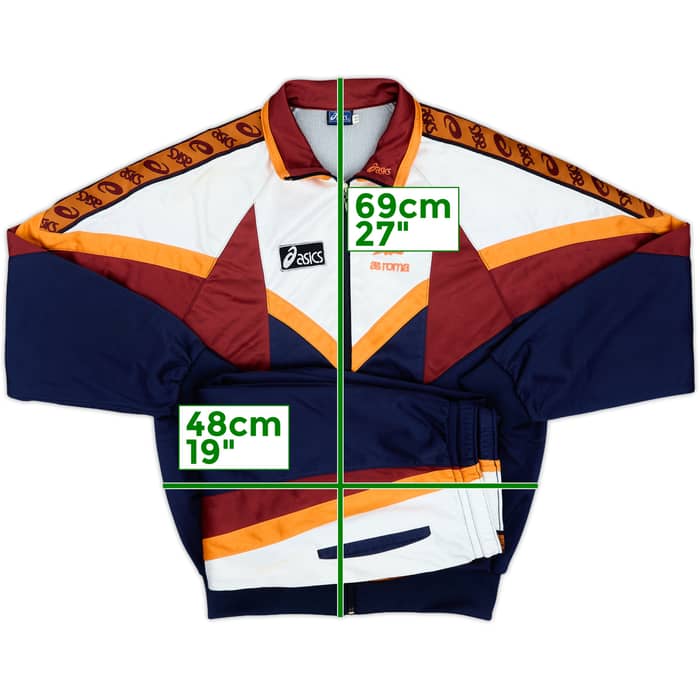 1994-95 Roma Asics Full Tracksuit - 8/10 - (M)