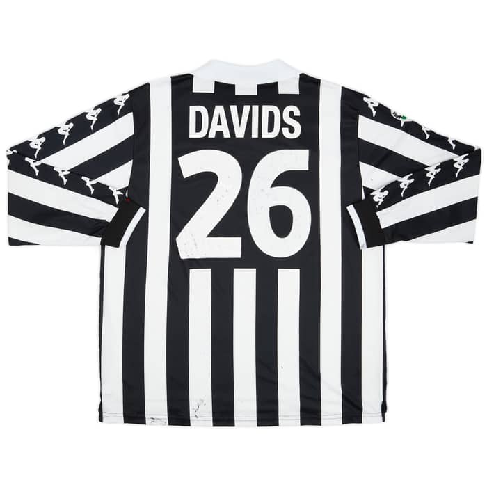 1999-00 Juventus Match Issue Home Shirt Davids #26