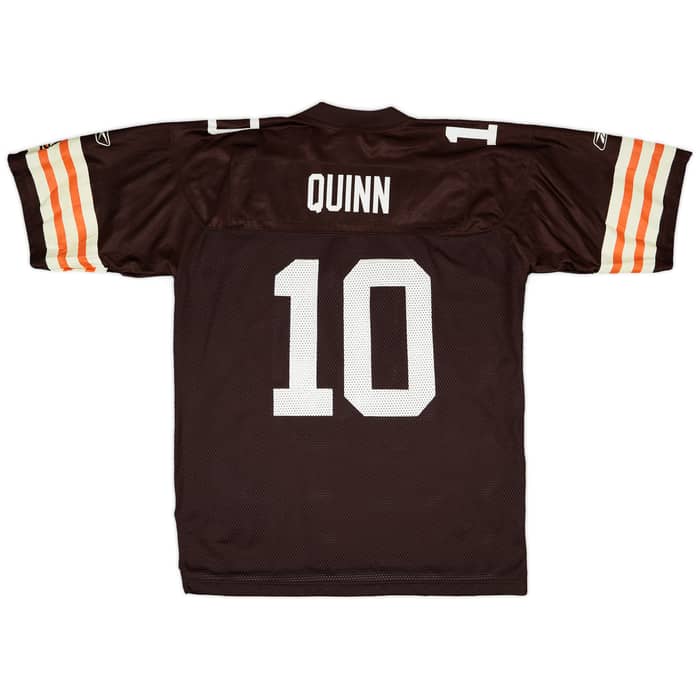 2007 Cleveland Browns Quinn #10 Reebok On Field Home Jersey - 6/10 - (L)