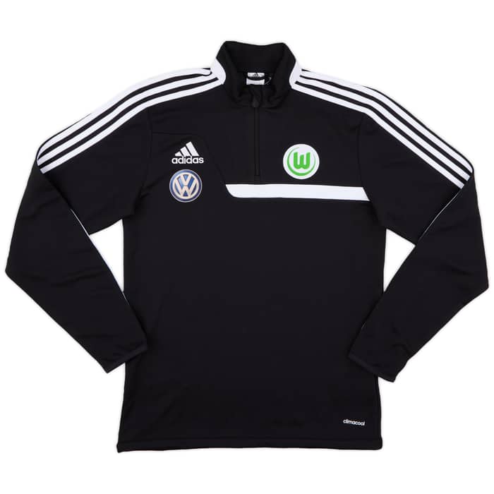 2013-14 Wolfsburg adidas 1/4 Zip Training Top - 9/10 - (S)