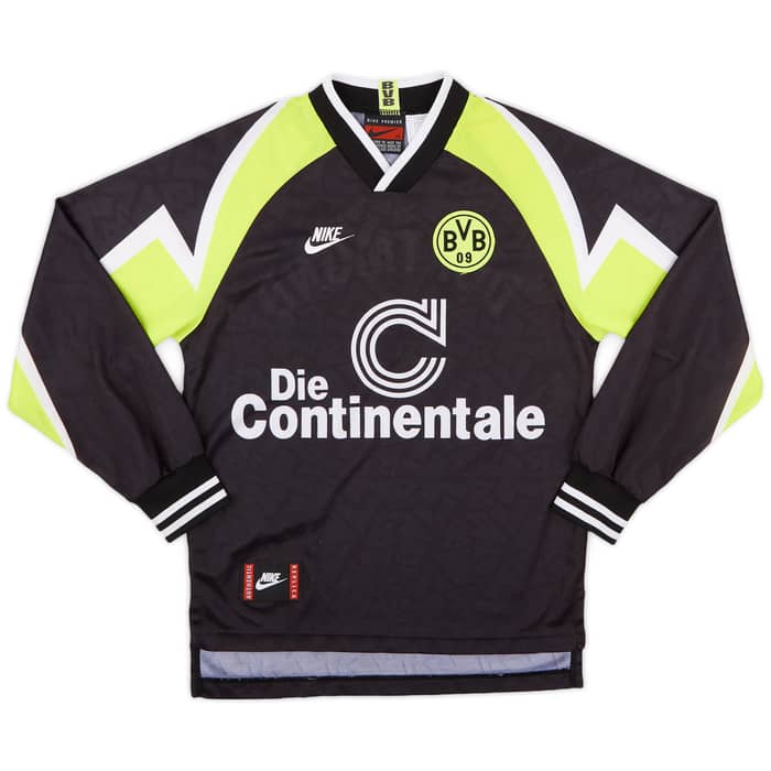 1995-96 Borussia Dortmund Away L/S Shirt - 9/10 - (XS)