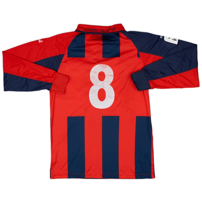 2008-09 Cosenza Match Issue Home L/S Shirt #8