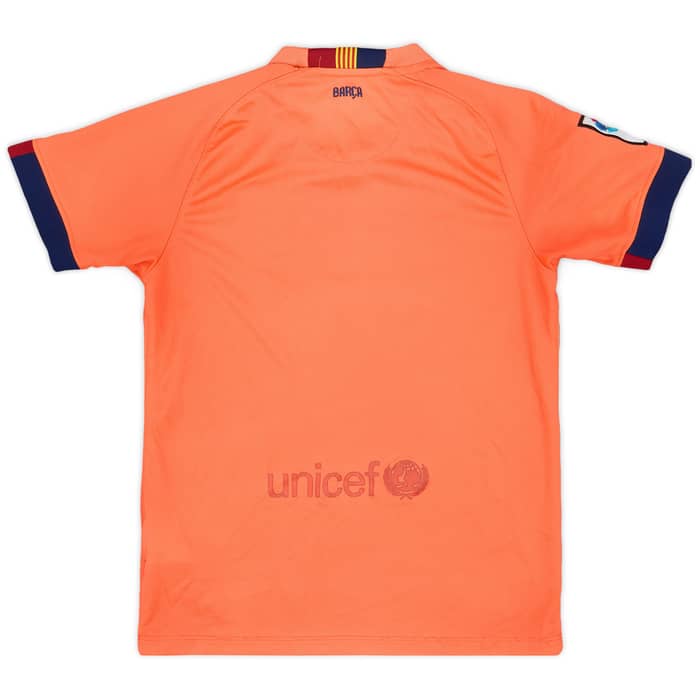 2014-15 Barcelona Away Shirt - 5/10 - (M.Boys)