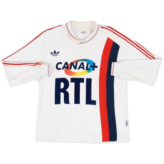 1986-88 Paris Saint-Germain Home L/S Shirt - 8/10 - (M)