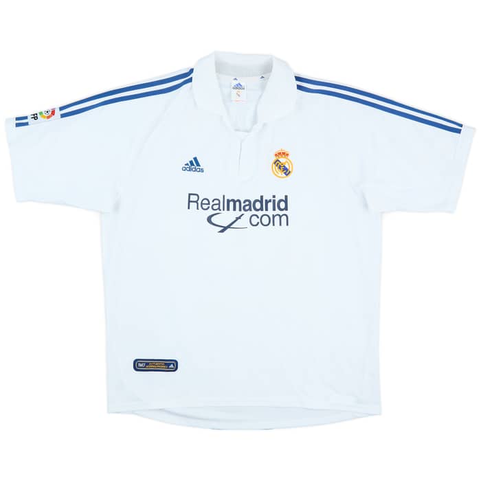 2001 Real Madrid Home Shirt Zidane #5 - 9/10 - (XL)
