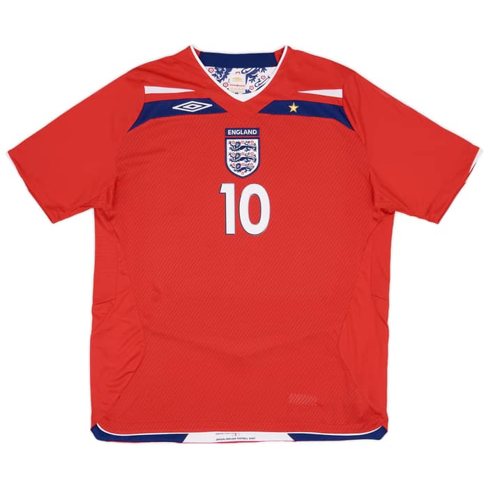 2008-10 England Away Shirt Rooney #10 - 8/10 - (XL)