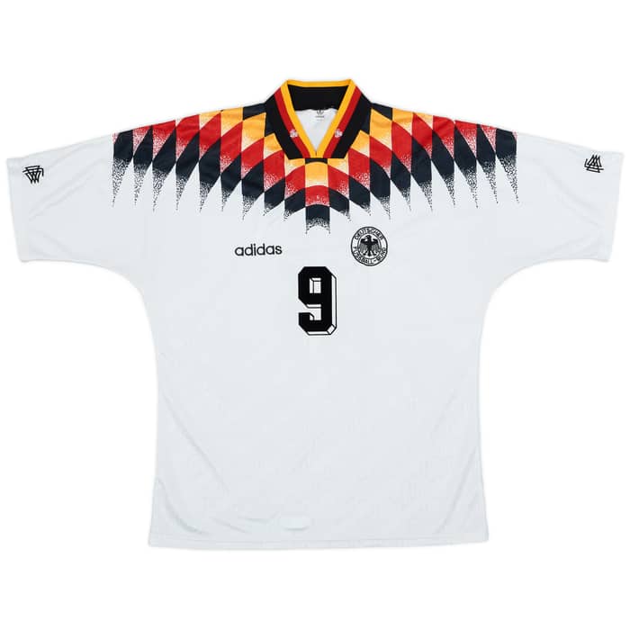 1994-96 Germany Home Shirt Riedle #9 - 9/10 - (XL)
