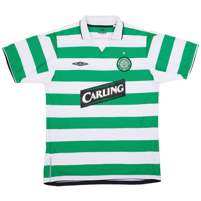 2004-05 Celtic Home Shirt Lambert #14 - 8/10 - (XL)