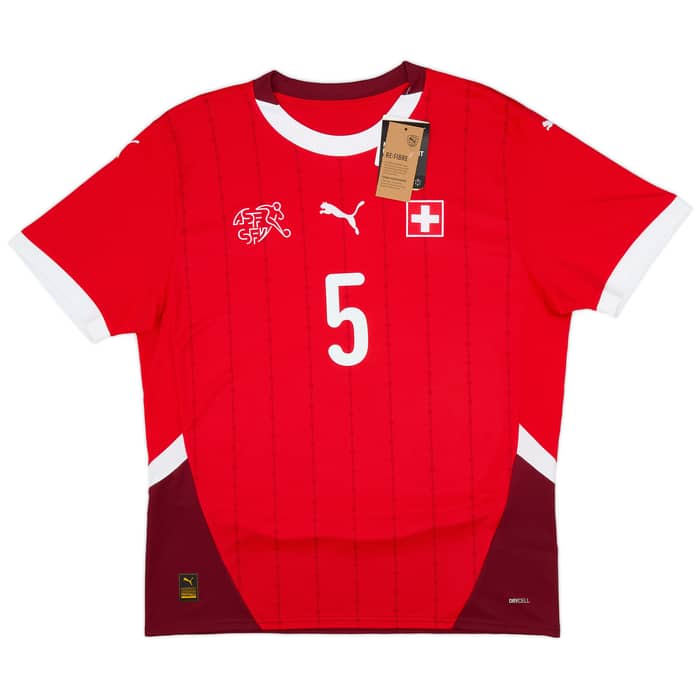 2024-25 Switzerland Home Shirt Akanji #5