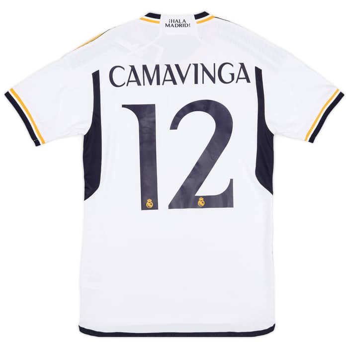 2023-24 Real Madrid Authentic Home Shirt Camavinga #12 - 9/10 - (XXL)
