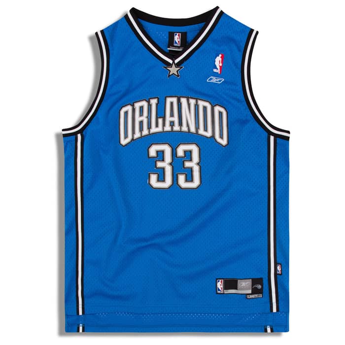 2003-06 Orlando Magic Hill #33 Reebok Swingman Jersey (Away) Y