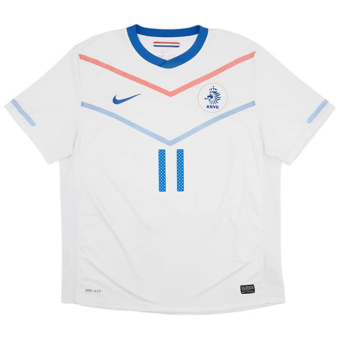 2010-11 Netherlands Away Shirt Robben #11 - 6/10 - (XL)