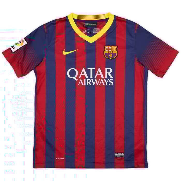 2013-14 Barcelona Home Shirt - 8/10 - (L.Boys)