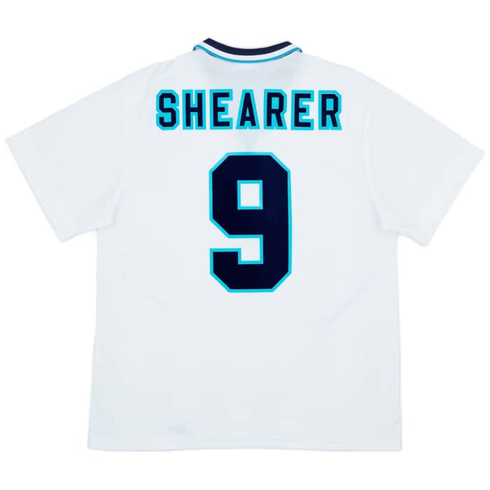 1995-97 England Home Shirt Shearer #9 - 8/10 - (L)