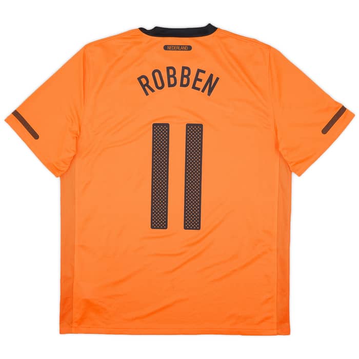 2010-11 Netherlands Home Shirt Robben #11 (L)
