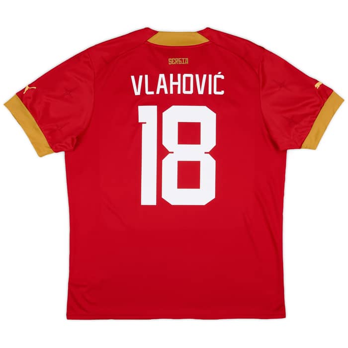 2022-23 Serbia Home Shirt Vlahovic #18