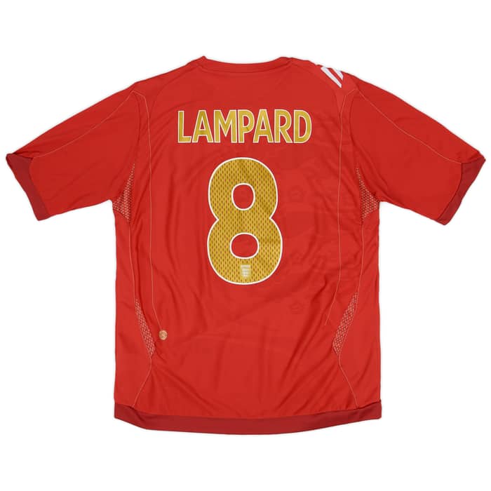 2006-08 England Away Shirt Lampard #8 - 8/10 - (L)