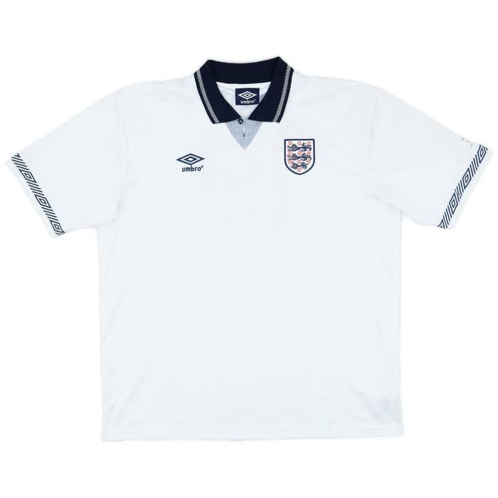 2010s '1990 England Re-Issue' Home Shirt #19 - 8/10 - (XXL)