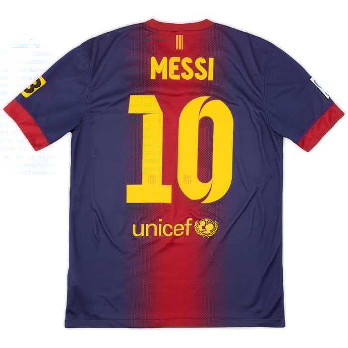 2012-13 Barcelona Home Shirt Messi #10 - 7/10 - (M)