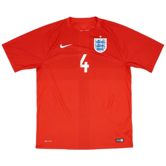 2014-15 England Away Shirt Gerrard #4 - 8/10 - (L)