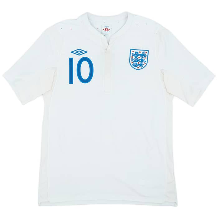 2010-11 England Home Shirt Rooney #10 - 7/10 - (M)
