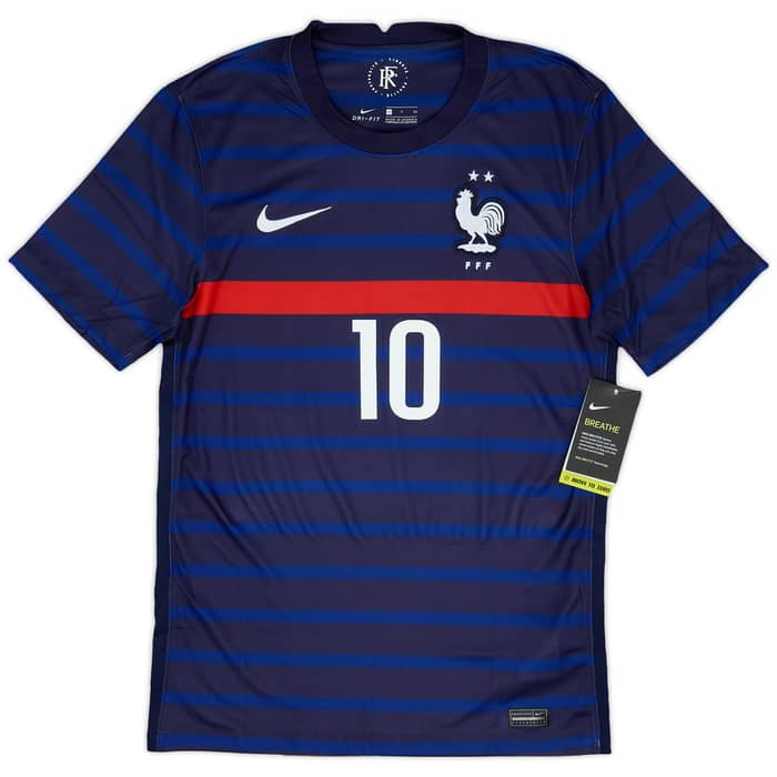 2020-21 France Home Shirt Mbappe #10 (S)