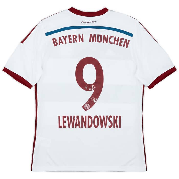 2014-15 Bayern Munich Away Shirt Lewandowski #9 - 5/10 - (XL.Boys)