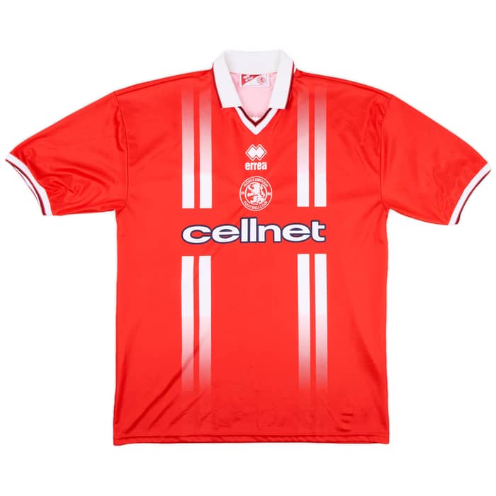 1998-99 Middlesbrough Home Shirt Gascoigne #8 - 9/10 - (XXL)