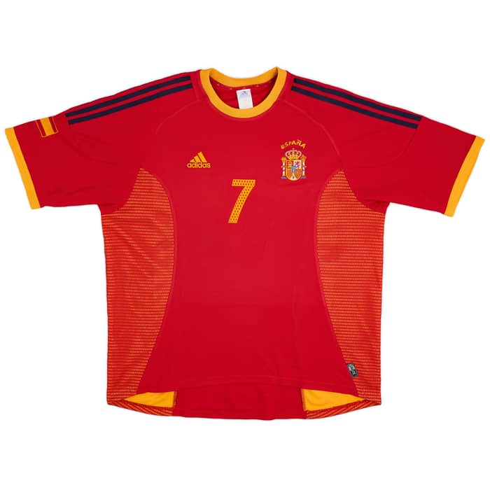 2002-04 Spain Home Shirt Raul #7