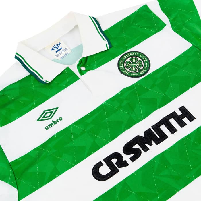 1989-91 Celtic Home Shirt - 8/10 - (L)