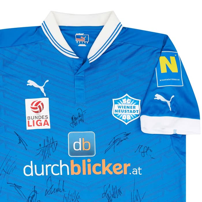 2012-13 Wiener Neustadter SC Match Issue Signed Home Shirt Hlinka #5