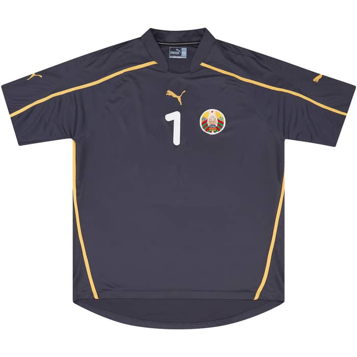 2008 Belarus Match Issue GK Shirt #1 (Amelchenko) v England