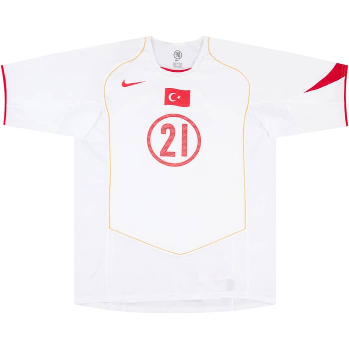 2004-05 Turkey Match Issue Home Shirt Sas #21