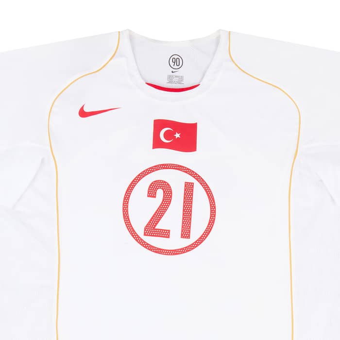 2004-05 Turkey Match Issue Home Shirt Sas #21